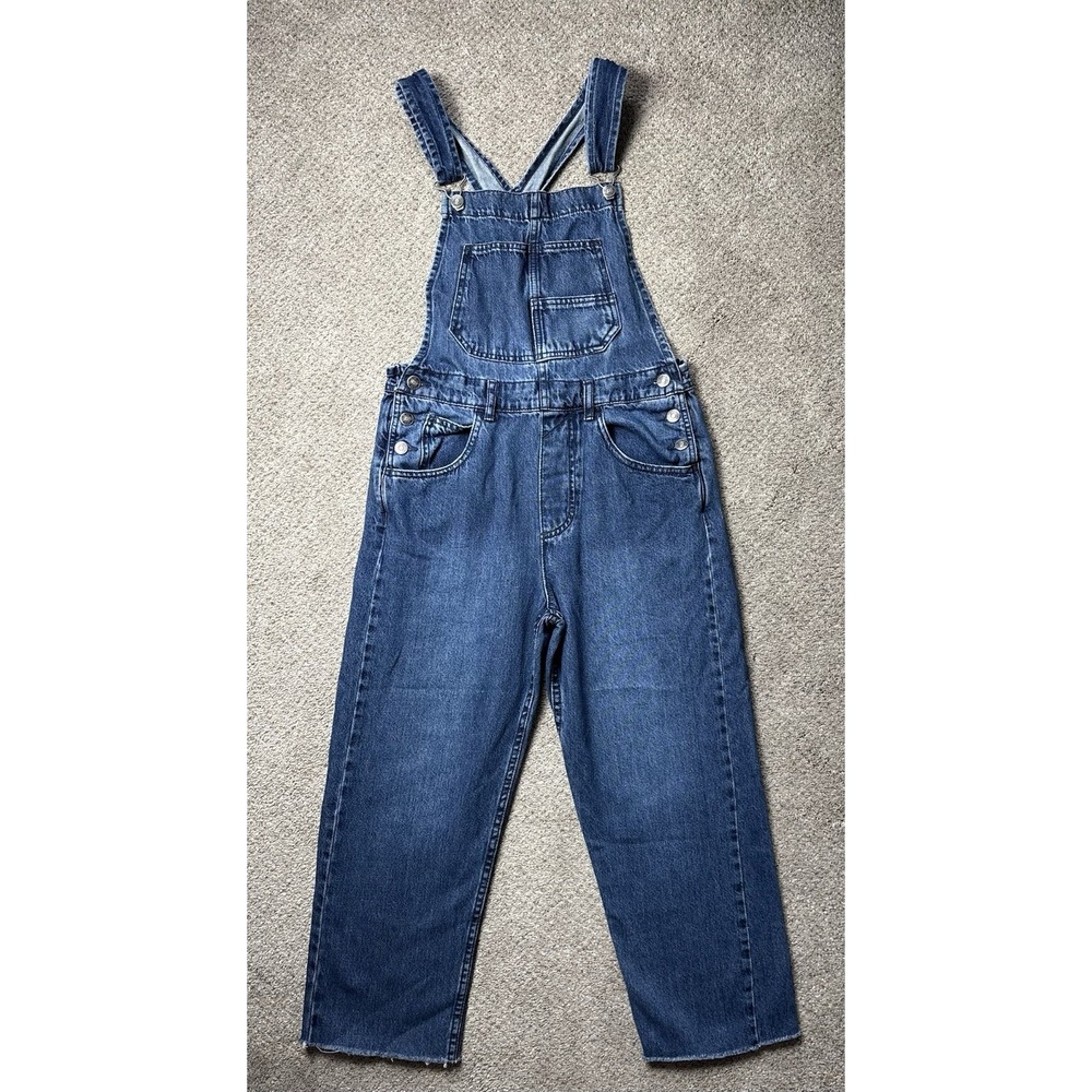 We The Free Ziggy Denim Overalls Women's XS Straight Leg Blue Bibs Free People
